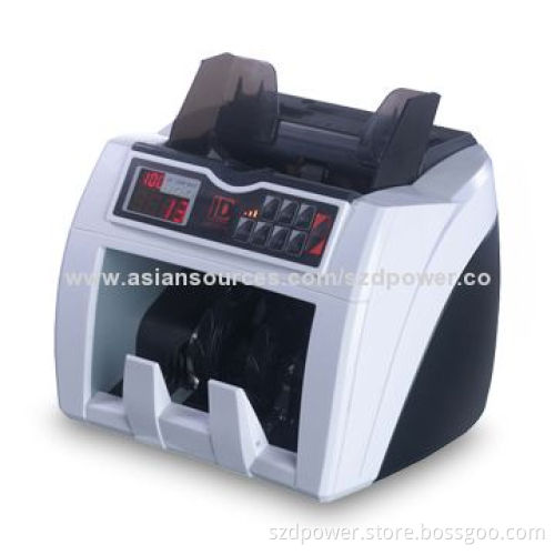 Money Counter with Counterfeit Detection and Automatic Counting, Batch Presetting, Adding